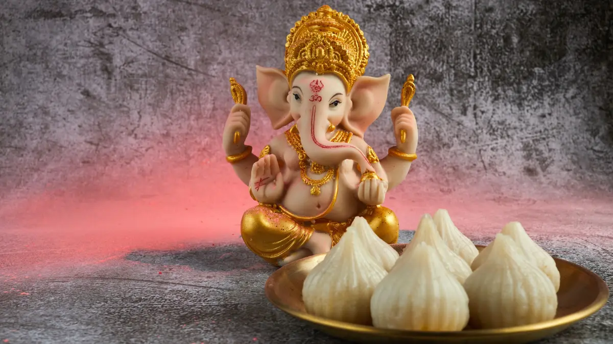 Lord Ganesha and Modak